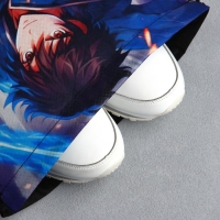 Мешок для обуви &laquo;Аниме воин&raquo; с прозрачным окном 30 х 40 см