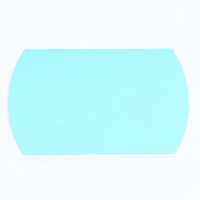 Коробка складная, подушка, голубая  15 х 11 х 3 см,