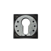 Накладка на цилиндровый механизм LOCKLAND, квадратная, с креплением, цвет черный