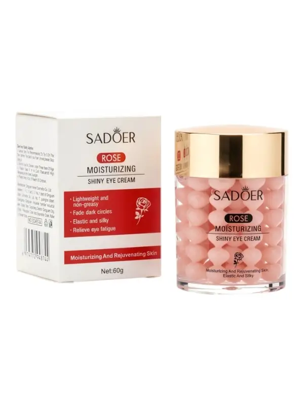 Увлажняющий крем для кожи вокруг глаз SADOER с ароматом розы,  60 г