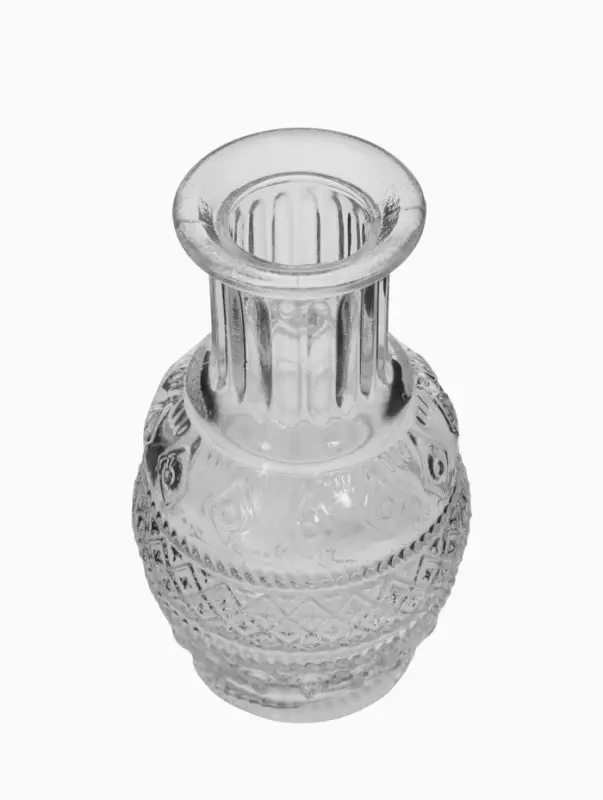 Ваза настольная стекло "Миниатюра" (набор 12 шт) 8-13 см, прозрачный