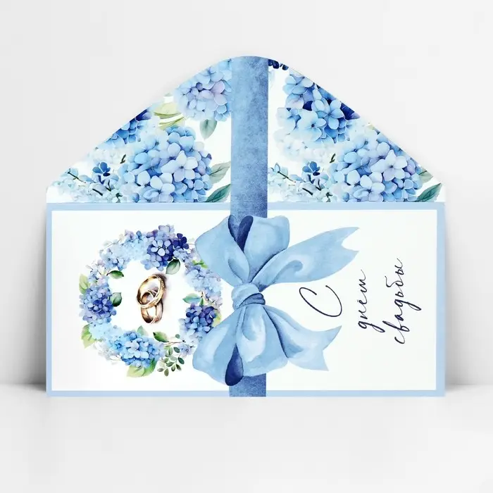 Конверт для денег &laquo;С днём свадьбы&raquo;, 16.5&times;8 см