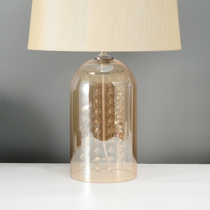 Настольная лампа с абажуром RISALUX &laquo;Фолио&raquo;, Е27, 40 Вт, 33&times;33&times;56 см