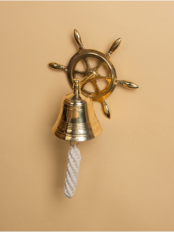 Рында &laquo;Штурвал&raquo;, 9.5&times;13&times;23 см, латунь