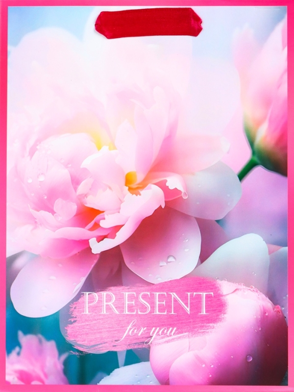 Пакет подарочный вертикальный &laquo;Flowers&raquo;, MS 18 х 23 х10 см