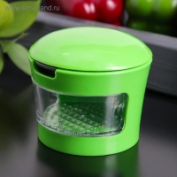 Приспособление для нарезки чеснока &laquo;Прино&raquo;, 2 насадки, 7,5&times;7,5&times;6 см, цвет зелёный