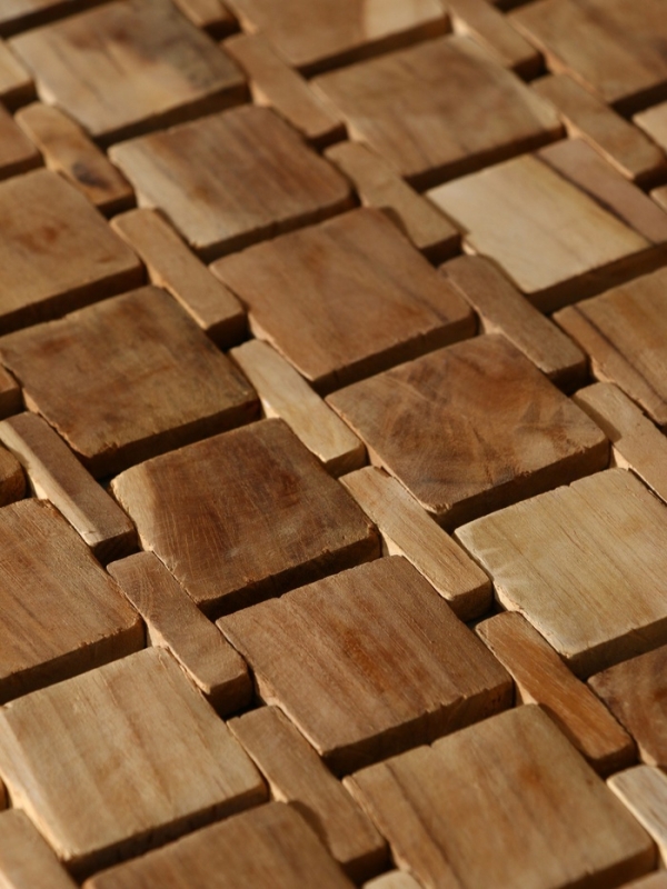 Коврик из тикового дерева, 40х30х0,7 см