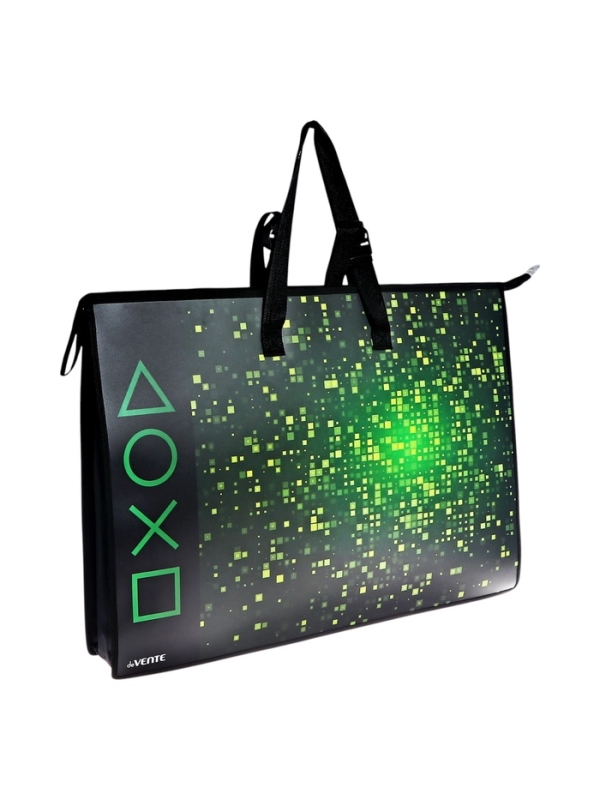 Папка А2 , 650х470х100 мм, deVENTE "Game", с ручками, пластиковая, молния сверху, внутренний карман