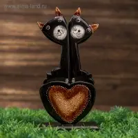 Интерьерный сувенир "Влюблённые котята" 20 см