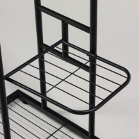 Подставка для цветов Greengo, 3 полки, 43 &times; 22 &times; 57 см, напольная, металл, чёрная