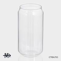 Стаканы &laquo;Брук&raquo;, 450 мл, 7,5&times;15 см, набор 2 шт, стекло, прозрачные