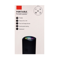 Портативная колонка Luazon LZZ-60, 5 Вт, 500 мАч, подсветка, micro SD, хаки