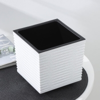 Кашпо со вставкой &laquo;Стиль&raquo;, 3 л, цвет мрамор