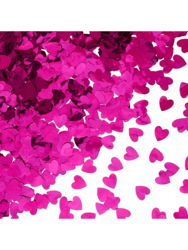 Конфетти &laquo;Сердце&raquo; фуксия, металлик, 1.5 см, 50 г