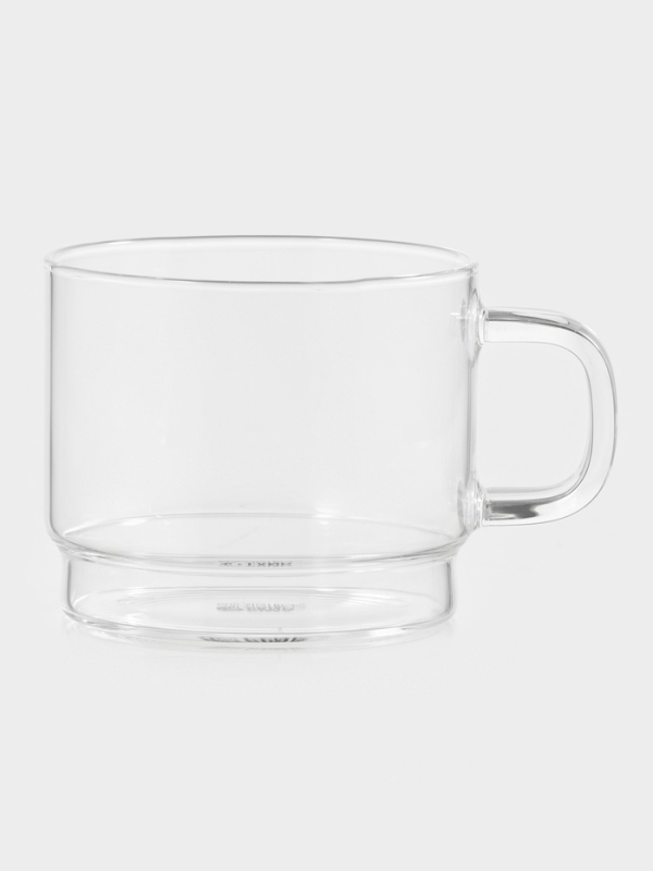 Кружка стеклянная штабелируемая "Боттом", 450 мл, 9,5х7,9 см