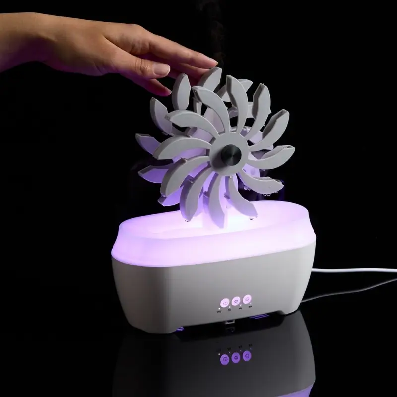 Увлажнитель-ароматизатор Steam Spin, белый с серым