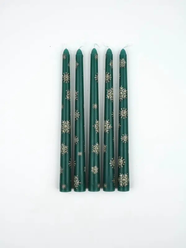 Свечи новогодние набор 5 шт. &laquo;Исполнения всех желаний&raquo;, античные