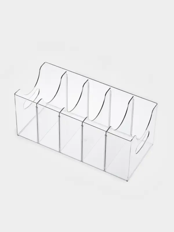 Органайзер для ремней 5 мест, 24*13*13 см, пластик, цвет прозрачный