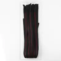 Молния &laquo;Трактор&raquo;, №5, разъёмная, замок автомат, 70 см, чёрная, бордовая