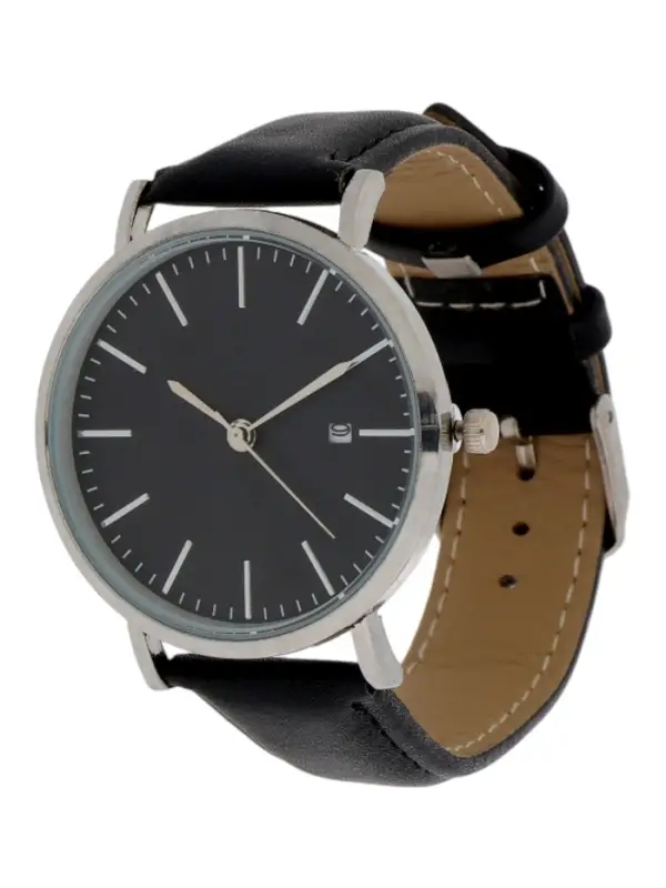 Часы мужские наручные кварцевые "Классик" чёрные