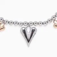 Колье "Сердце" минимализм, цветной