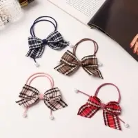 Резинка для волос &laquo;Веста&raquo;, строгая клетка, 4.5 см, МИКС