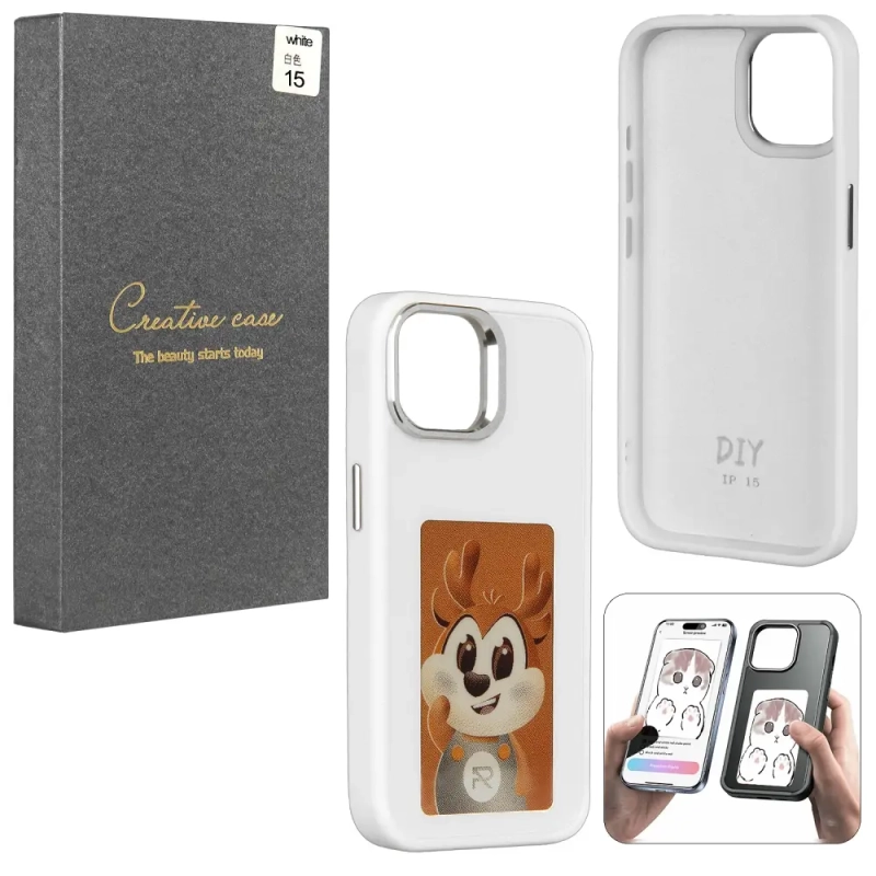 Чехол iPh 15 White с проекцией