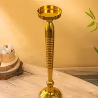 Подсвечник "Силуэт" 13х13х52 см, алюминий, цв. Золото