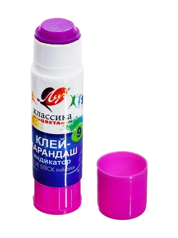 Клей-карандаш Луч &laquo;Классика цвета&raquo;, с индикатором, PVP, 9 г