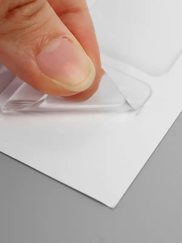 Стикеры эпоксидные прозрачные заготовки 3D 100 шт 3 х 3 см