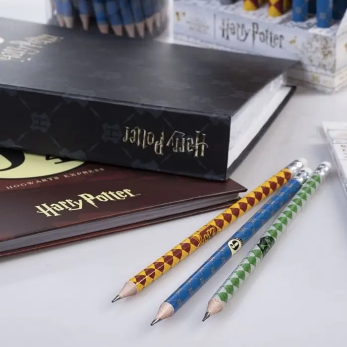 Карандаш чернографитный с ластиком, HB &laquo;Гарри Поттер&raquo;, круглый, заточенный, в пластиковой тубе