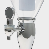 Башня пивная &laquo;Вавилон стиль&laquo;, 3 л, ёмкость для льда, подсветка, пластик, серебристый