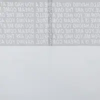 Пленка для цветов матовая, &laquo;Письмо прозрачное&raquo;, 58&times;58 см, белый