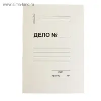 Скоросшиватель картонный, плотность 370 г/м&sup2;, на 200 листов, евро