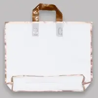 Пакет с петлевой ручкой белый 40 х 31 х 8 см 80 мкм