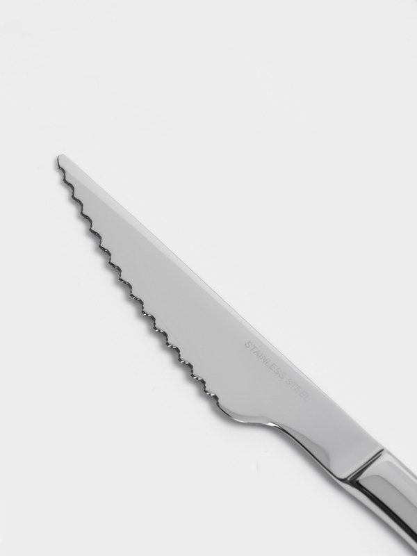 Вилка для стейка Hanna Kn&ouml;vell, 19.8 см, толщиа 2.5 мм, сталь, Aisi 430, серебристая