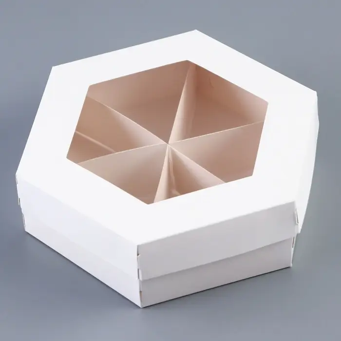 Менажница белая, 18.5&times;18.5&times;5.5 см