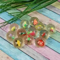 Мяч каучуковый &laquo;Фрукты&raquo;, 2,7 см, виды МИКС