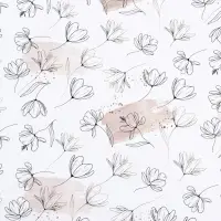 Бумага упаковочная, глянцевая &laquo; Цветочный нюд&raquo;, 40&times;60 см
