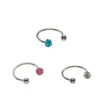 Пирсинг в бровь &laquo;Шамбала&raquo; d=10 мм, МИКС в серебре (неделимая фасовка 12 шт., цена за шт.)