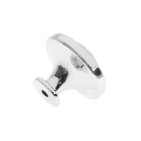 Ручка-кнопка CAPPIO РК046, d=38 мм, пластик, цвет хром, 8 шт.