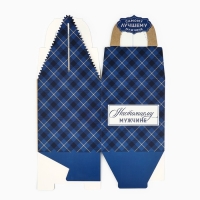 Коробка складная &laquo;Мужской стиль&raquo; 14 х 16 х 14 см