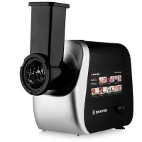 Мясорубка BRAYER 1608BR, электрическая, 2000 Вт, реверс, 3 диска, 4 насадки, 2 кг/мин