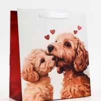 Пакет подарочный вертикальный "Щенята", 23 &times; 27 &times; 11.5 см
