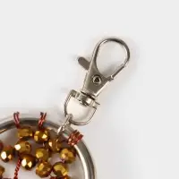 Брелок ловец снов "Древо жизни" 19 см, цв. золотистый