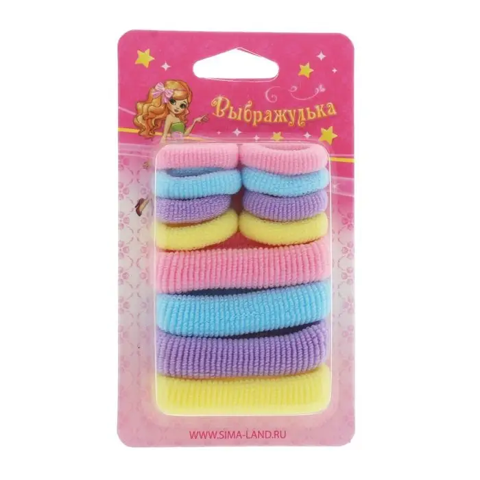 Резинка для волос &laquo;Махрушка ассорти&raquo;, набор 12 шт., нежность, МИКС