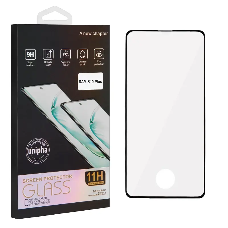 Защитное стекло Samsung S10 Plus полный клей 0.18mm