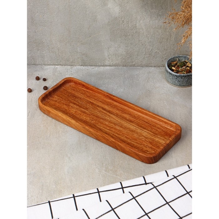 Подставка для столовых приборов и специй &laquo;Делия&raquo;, 28&times;11&times;2 см, дуб