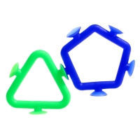 Развивающий набор &laquo;Фигуры-липучки&raquo;, 10 заданий, 8 фигур, 3+