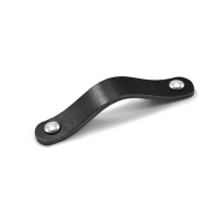 Ручка-скоба CAPPIO RSC010, кожа, м/о 96 мм, цвет черный